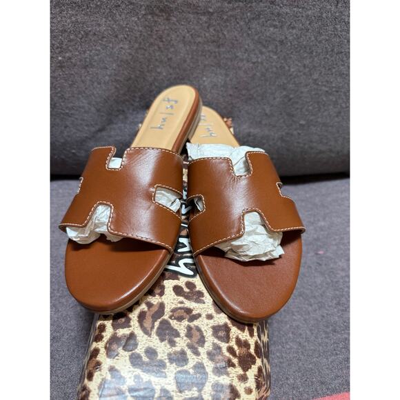 French Sole Alibi Cognac w/ white Stitching size 10.5 - Picture 1 of 5